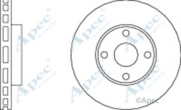 Тормозной диск APEC braking DSK2213