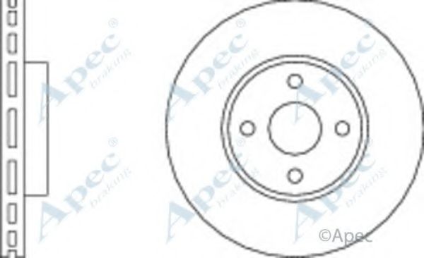 Тормозной диск APEC braking DSK2222