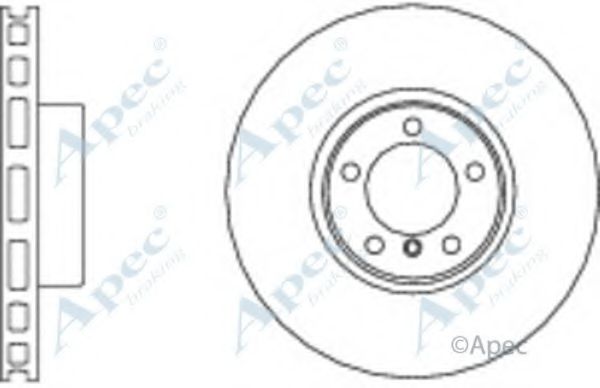 Тормозной диск APEC braking DSK2536