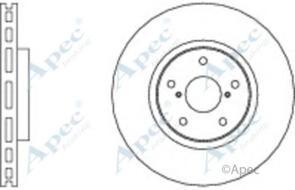 Тормозной диск APEC braking DSK2583