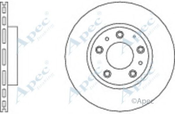 Тормозной диск APEC braking DSK2586