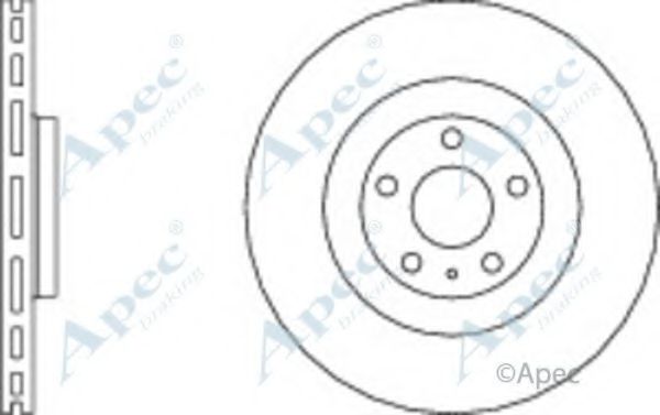 Тормозной диск APEC braking DSK2410