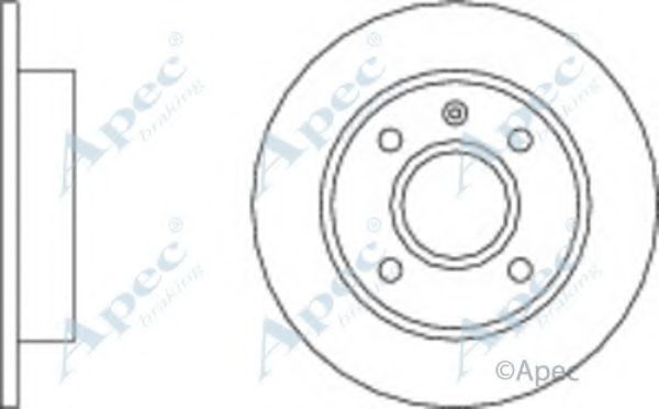 Тормозной диск APEC braking DSK110