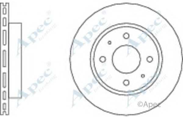 Тормозной диск APEC braking DSK143