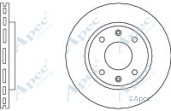 Тормозной диск APEC braking DSK151