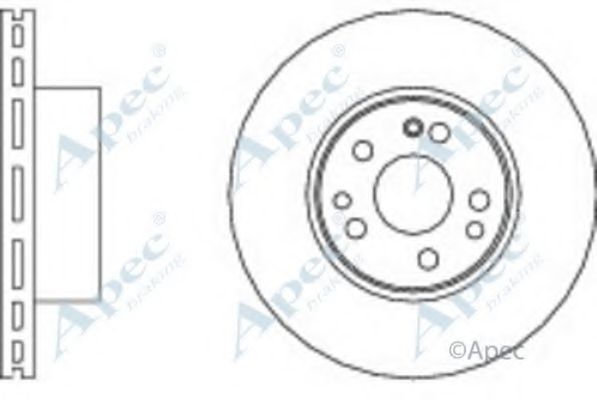 Тормозной диск APEC braking DSK2000