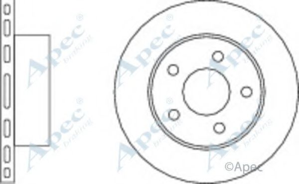 Тормозной диск APEC braking DSK2025