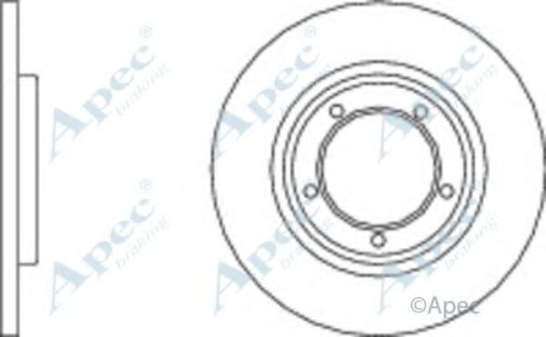 Тормозной диск APEC braking DSK2041