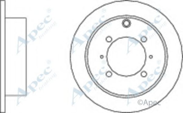 Тормозной диск APEC braking DSK2045