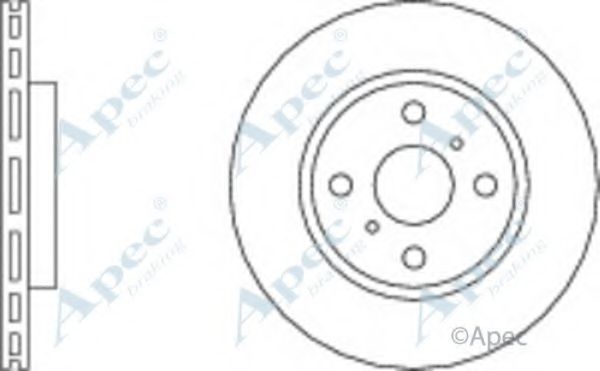 Тормозной диск APEC braking DSK2048