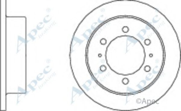 Тормозной диск APEC braking DSK2070