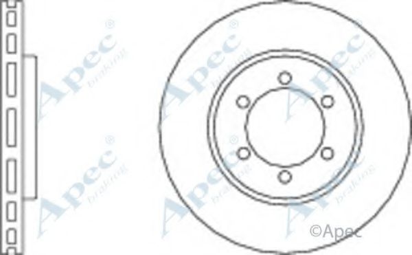 Тормозной диск APEC braking DSK2071