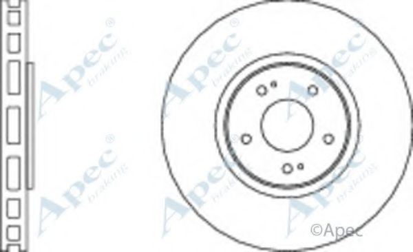 Тормозной диск APEC braking DSK2076