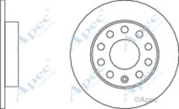 Тормозной диск APEC braking DSK2098