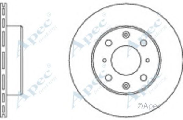 Тормозной диск APEC braking DSK214