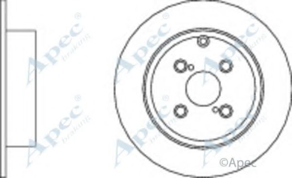 Тормозной диск APEC braking DSK2182