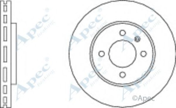 Тормозной диск APEC braking DSK2187