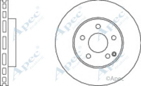 Тормозной диск APEC braking DSK2195