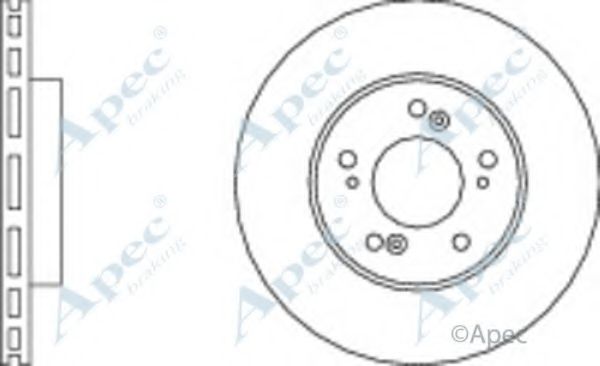 Тормозной диск APEC braking DSK2204