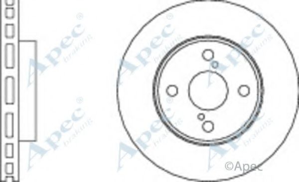 Тормозной диск APEC braking DSK2208