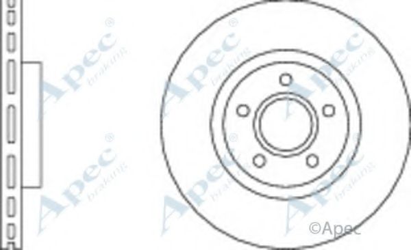 Тормозной диск APEC braking DSK2210