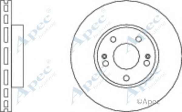 Тормозной диск APEC braking DSK2604