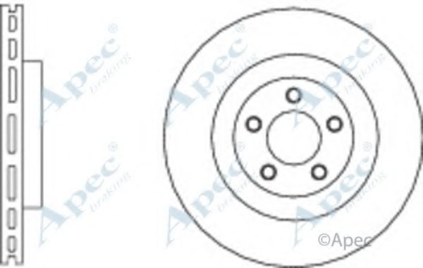 Тормозной диск APEC braking DSK2632