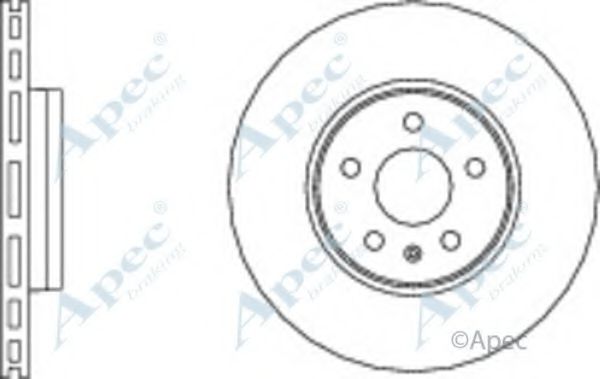 Тормозной диск APEC braking DSK2657