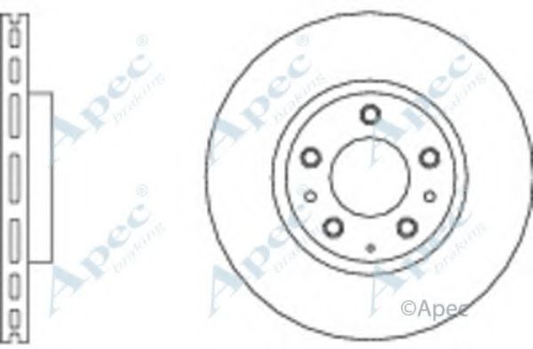 Тормозной диск APEC braking DSK2665