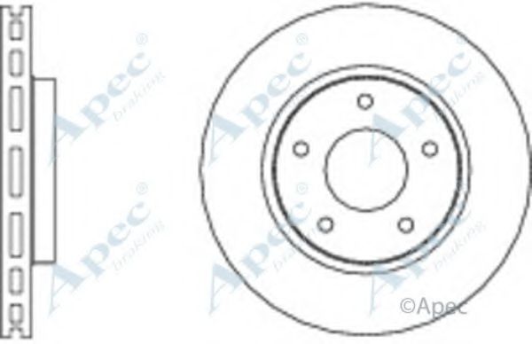 Тормозной диск APEC braking DSK2666