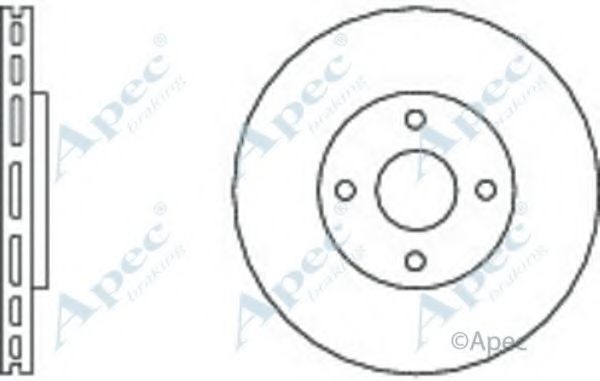 Тормозной диск APEC braking DSK2670