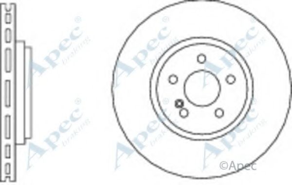 Тормозной диск APEC braking DSK2738