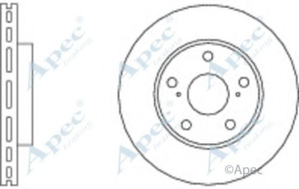 Тормозной диск APEC braking DSK2745