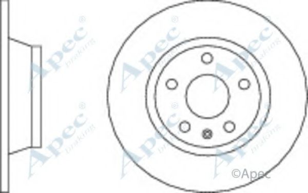 Тормозной диск APEC braking DSK2788