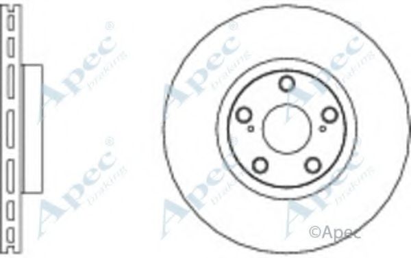 Тормозной диск APEC braking DSK2789