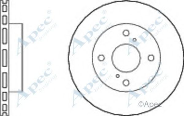 Тормозной диск APEC braking DSK2801