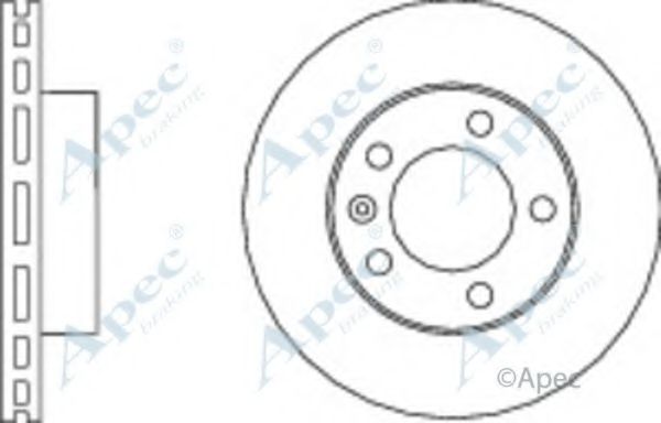 Тормозной диск APEC braking DSK2838