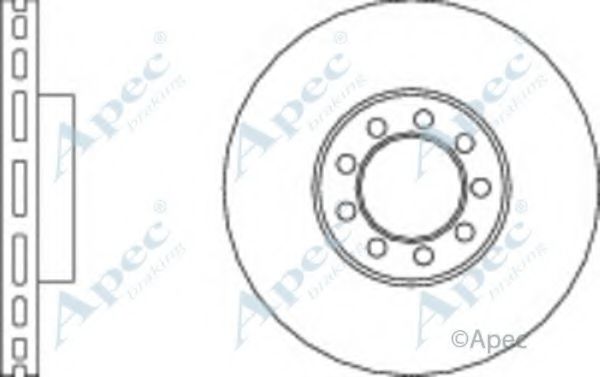 Тормозной диск APEC braking DSK2842