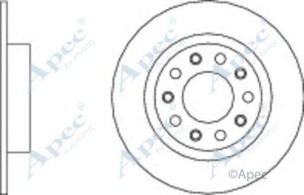 Тормозной диск APEC braking DSK2861