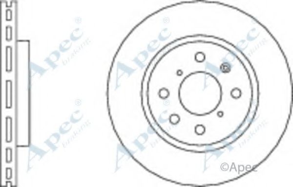 Тормозной диск APEC braking DSK2869