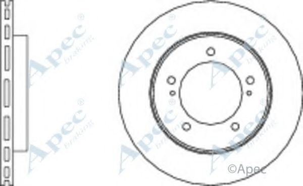 Тормозной диск APEC braking DSK308