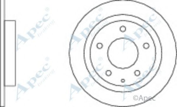 Тормозной диск APEC braking DSK370