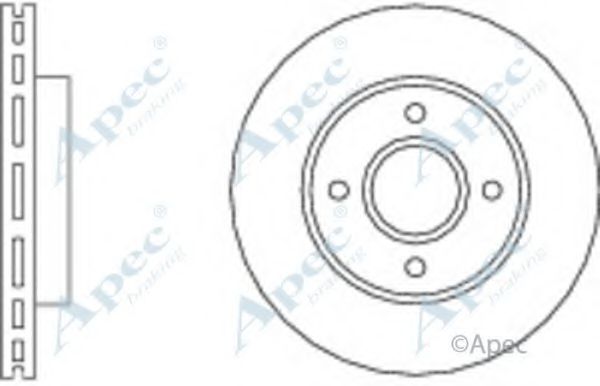 Тормозной диск APEC braking DSK504