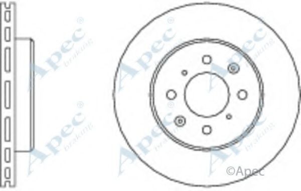 Тормозной диск APEC braking DSK521