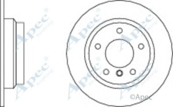 Тормозной диск APEC braking DSK536