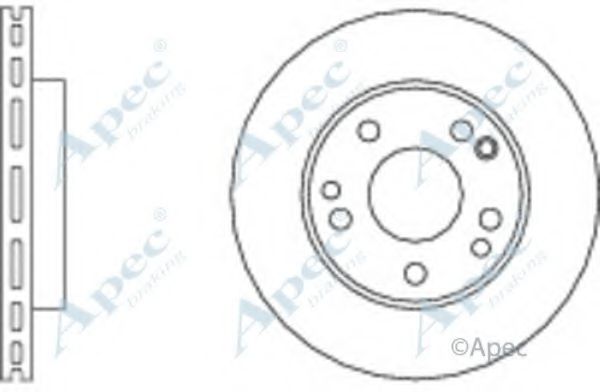 Тормозной диск APEC braking DSK552