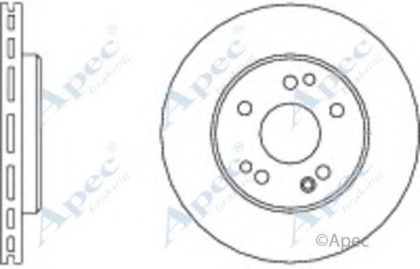 Тормозной диск APEC braking DSK571
