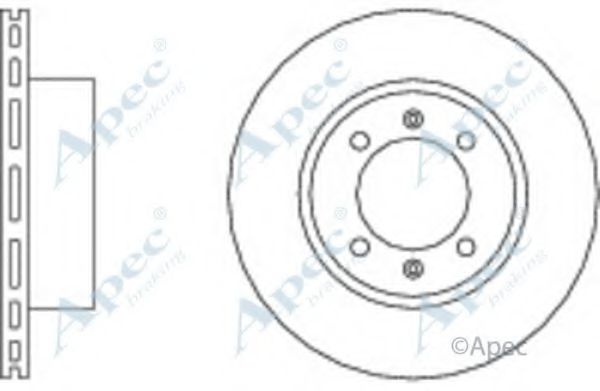 Тормозной диск APEC braking DSK579