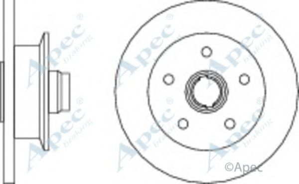 Тормозной диск APEC braking DSK610
