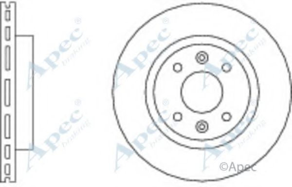 Тормозной диск APEC braking DSK614